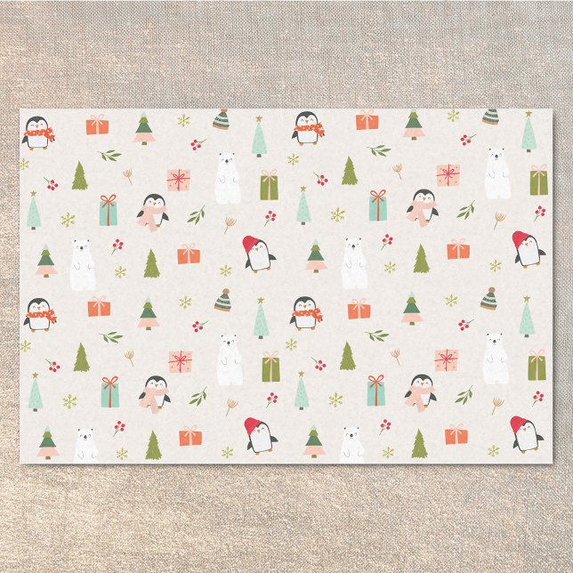 Papier Mousseline Symboles de Noël modernes (Créateur téléchargé)