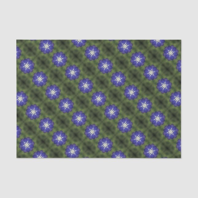 Papier Mousseline Symétrie Bluebonnet (Recto)