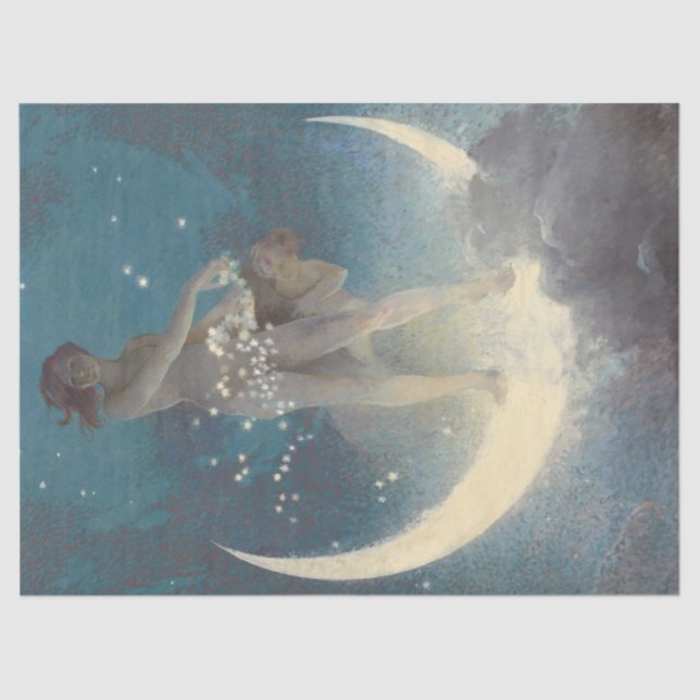 Papier Mousseline Système solaire Univers des étoiles déesse des ann (Recto)