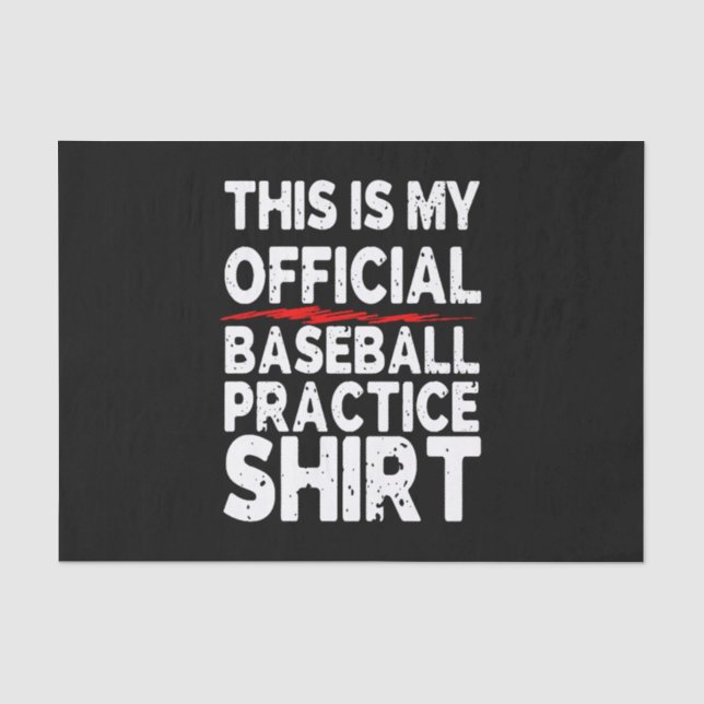 Papier Mousseline T-shirt officiel de base-ball (Recto)