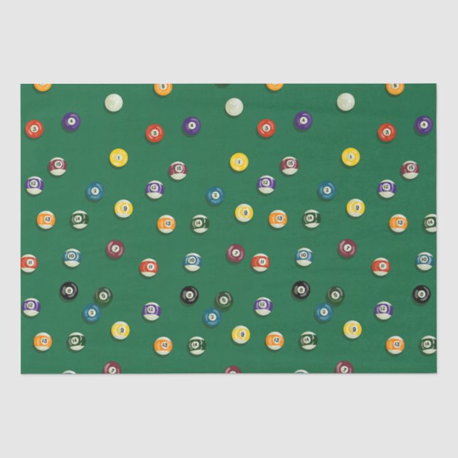 Papier Mousseline Table de billard Highs and Lows Billiards Pool Tab (Recto)