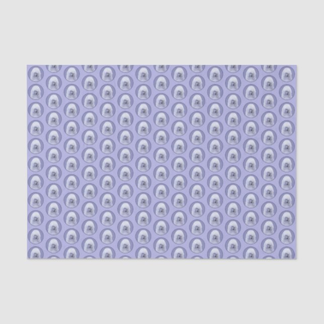 Papier Mousseline Tableau blanc standard de caniche - Art original d (Recto)