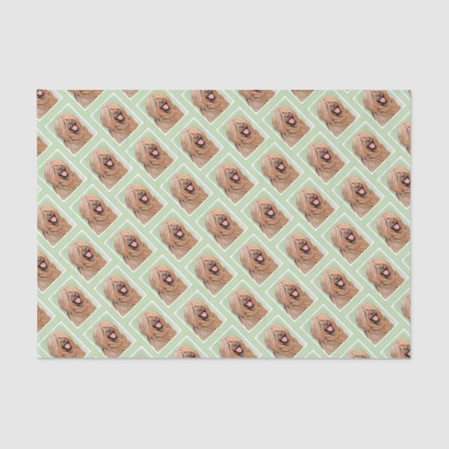Papier Mousseline Tableau de bord - Joli art original chien (Recto)