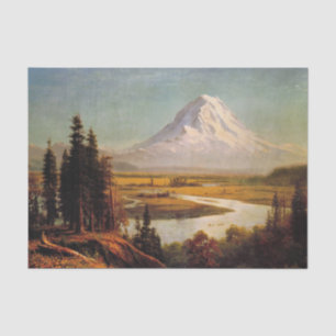 Papier Mousseline Tableau du Mont Rainier par Albert Bierstadt