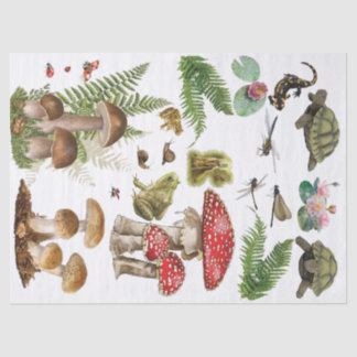 Papier Mousseline Tabouret de cabot découpage éléments en bois