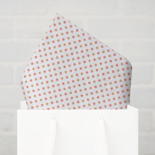 Papier Mousseline Tache de pois de corail et de sable