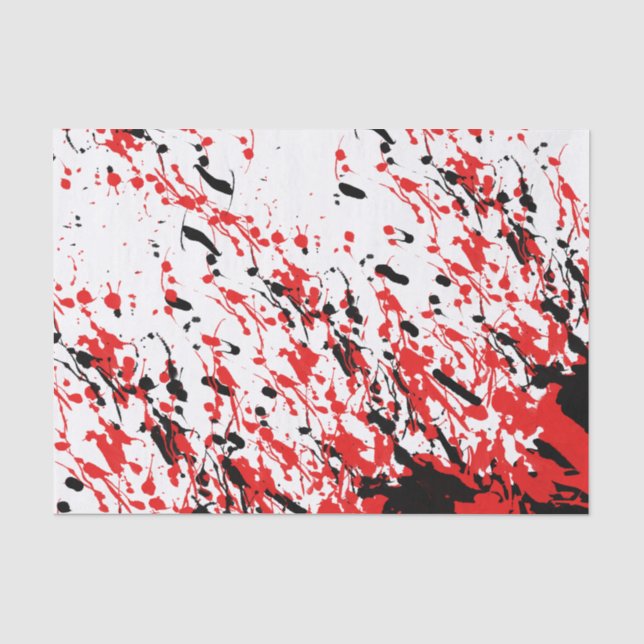 Papier Mousseline Taches de peinture (Recto)