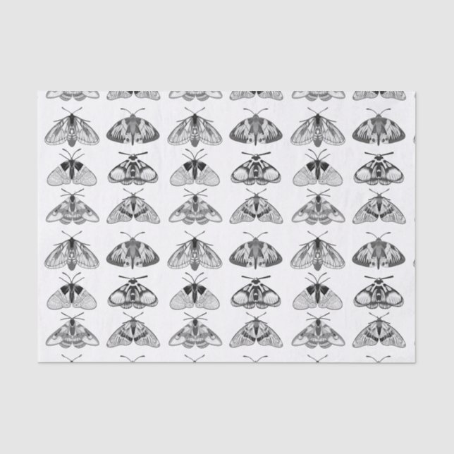 Papier Mousseline Taches en gris, noir et blanc (Recto)