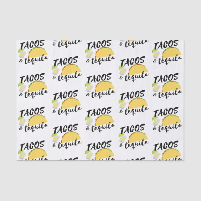 Papier Mousseline Tacos et Tequila (Recto)