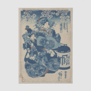 Papier Mousseline Tamaya uchi Usugumo par Utagawa Kuniyoshi