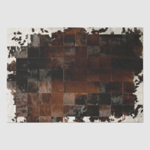 Papier Mousseline Tan blanc Patchwork Imprimer