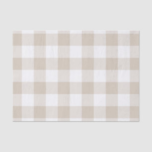 Papier Mousseline Tan rustique et motif blanc de contrôle de Buffalo