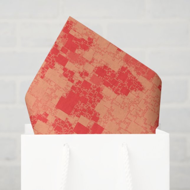 Papier Mousseline Tangerine Zeal Carrelage d'art (Sac cadeau)