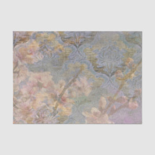 Papier Mousseline Tapisserie de fleurs d'amande Tissu cadeau