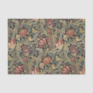 Papier Mousseline Tapisserie florale riche Brocade Damask