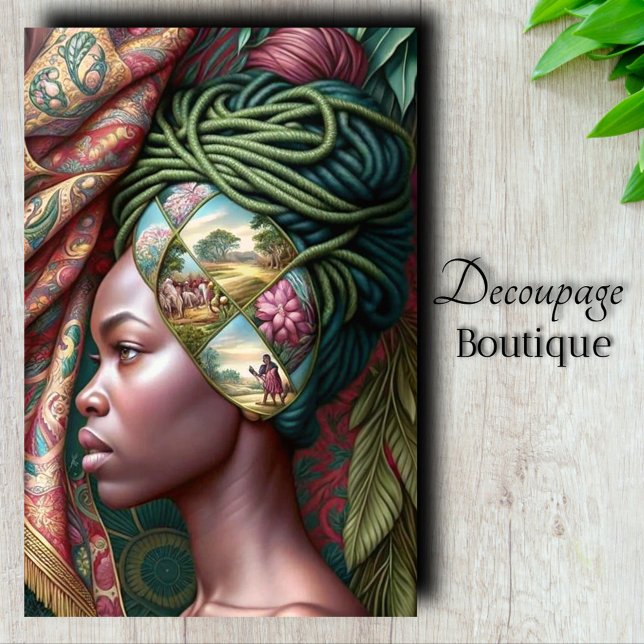 Papier Mousseline Tapisserie narrative Découpe (Story Tapestry Decoupage Tissue Paper)