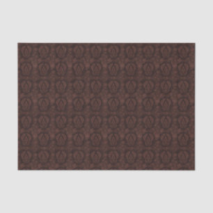 Papier Mousseline Tapisserie victorienne Vintage Damask Brown Classi