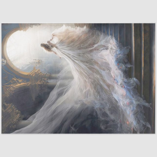 Papier Mousseline Tard au papier de fond de balle (Recto)