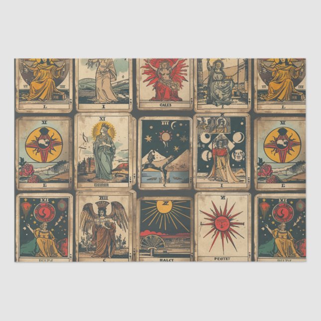 Papier Mousseline Tarot vintage (Recto)