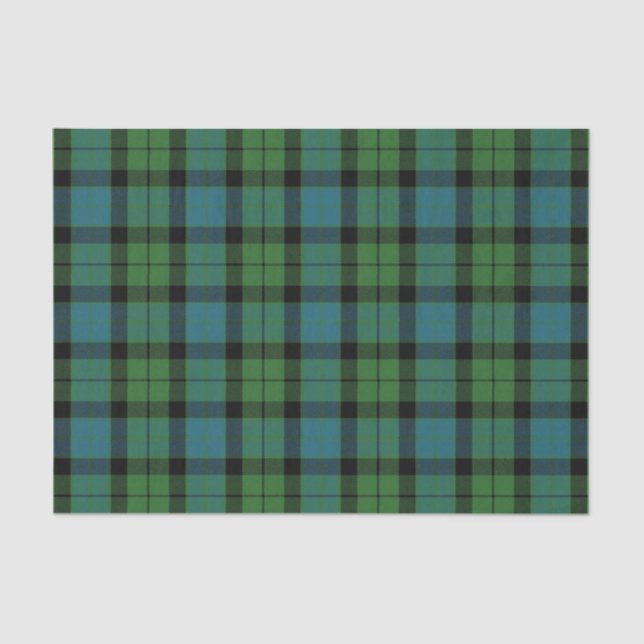 Papier Mousseline Tartan antique de MacKay de clan écossais de (Recto)