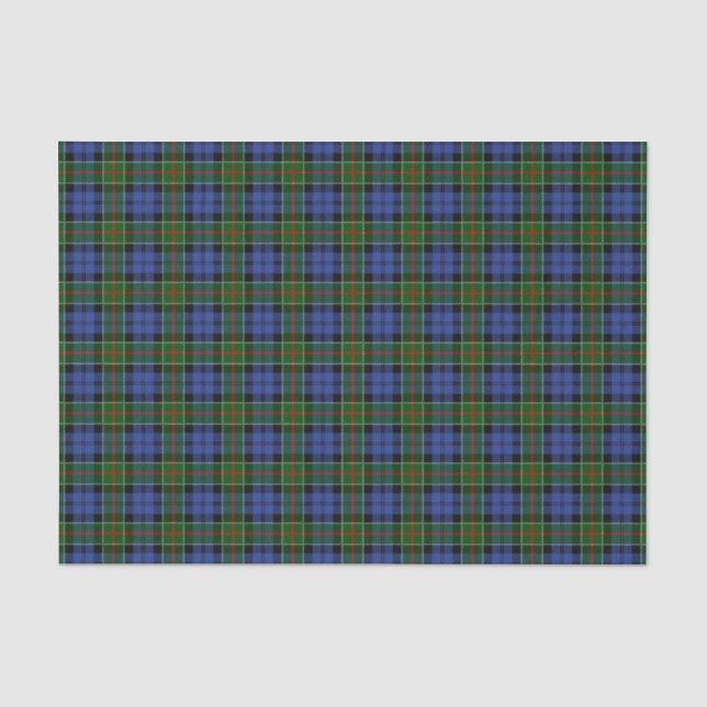 Papier Mousseline Tartan de Colquhoun de clan (Recto)