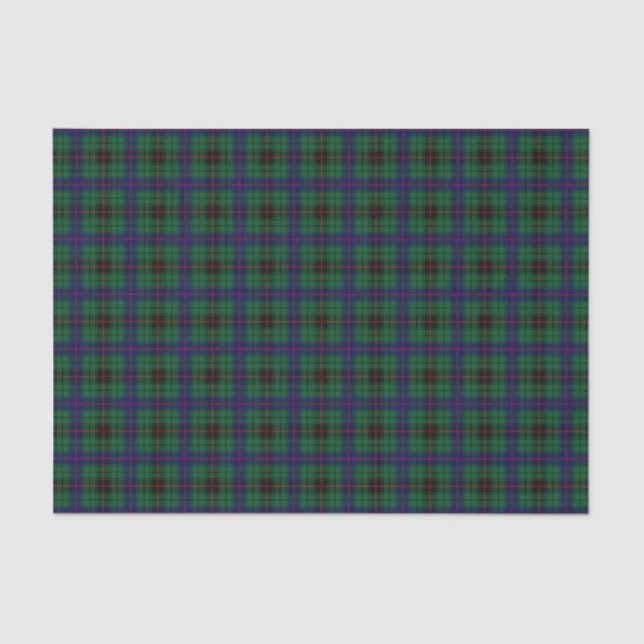 Papier Mousseline Tartan de Davidson de clan (Recto)