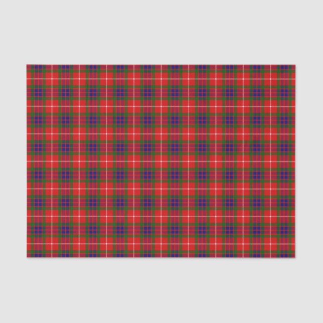 Papier Mousseline Tartan de Fraser de clan (Recto)