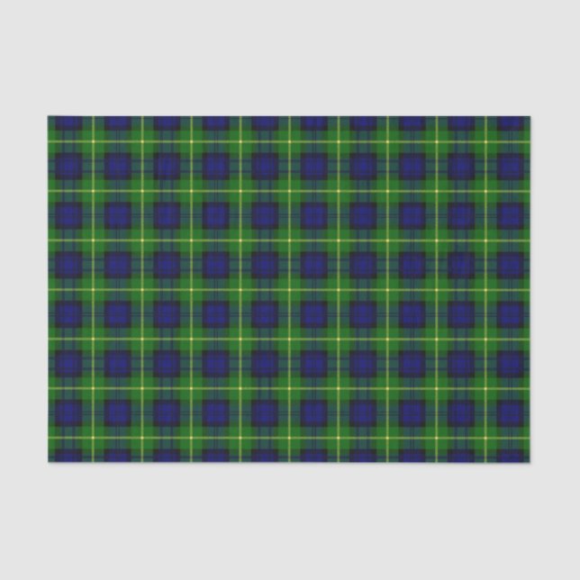 Papier Mousseline Tartan de Gordon de clan (Recto)