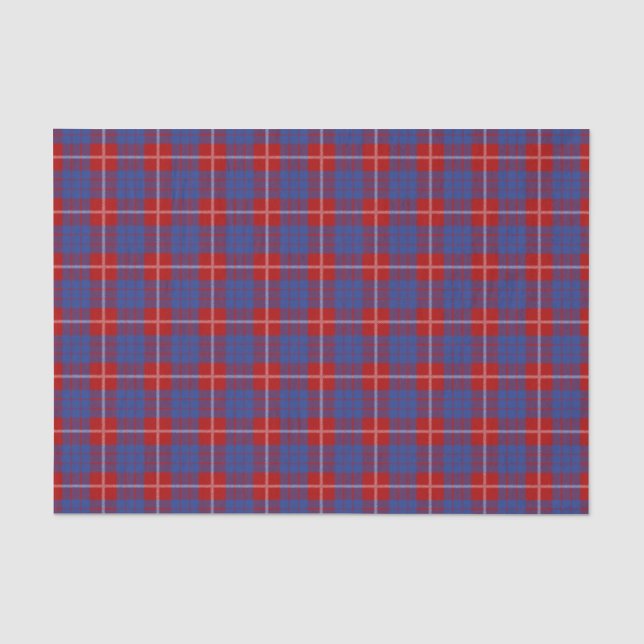 Papier Mousseline Tartan de Hamilton de clan (Recto)