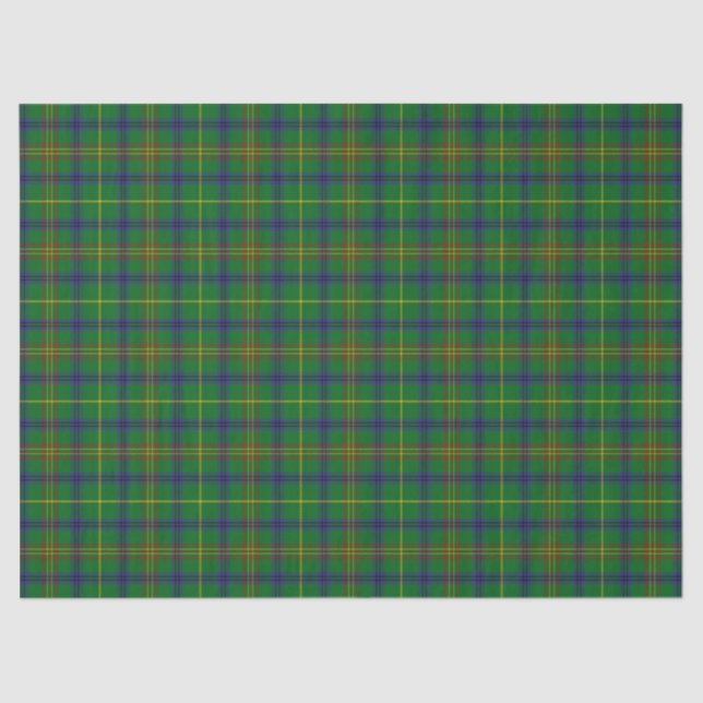 Papier Mousseline Tartan de Holmes de clan (Recto)