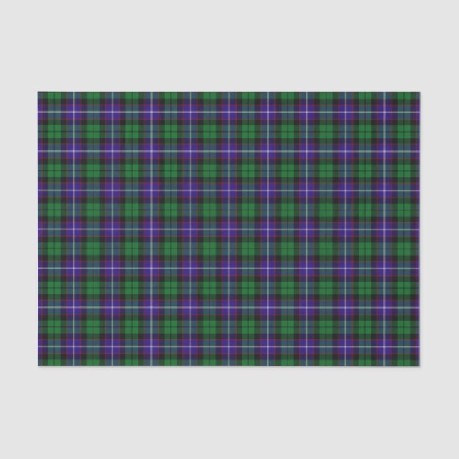 Papier Mousseline Tartan de Mitchell de clan (Recto)