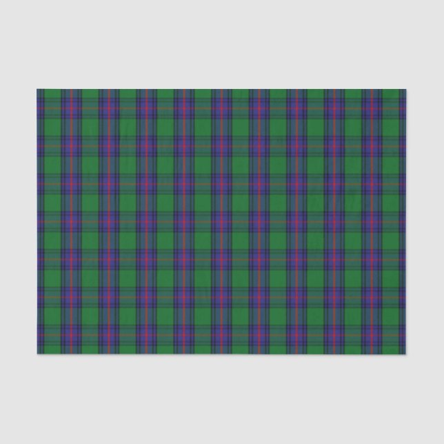 Papier Mousseline Tartan de Shaw de clan (Recto)