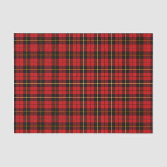 Papier Mousseline Tartan de Wallace de clan (Recto)