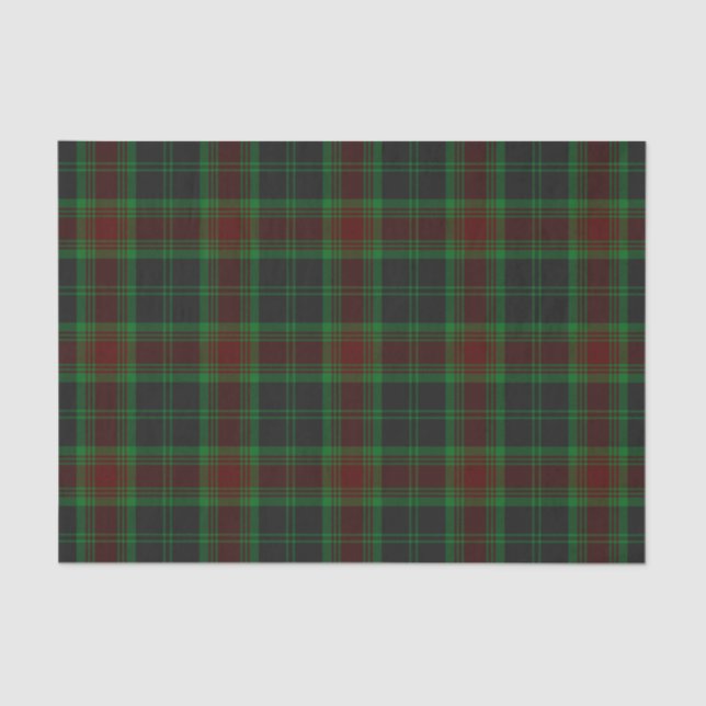 Papier Mousseline Tartan d'Irlandais du comté de Carlow (Recto)