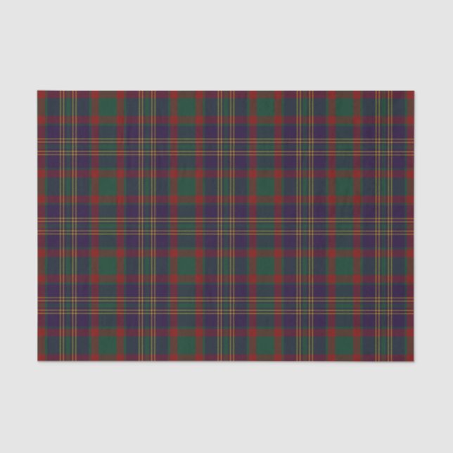 Papier Mousseline Tartan d'Irlandais du comté de liège (Recto)