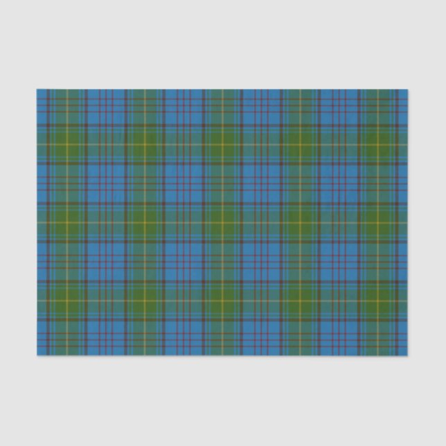 Papier Mousseline Tartan d'Irlandais du comté du Donegal (Recto)