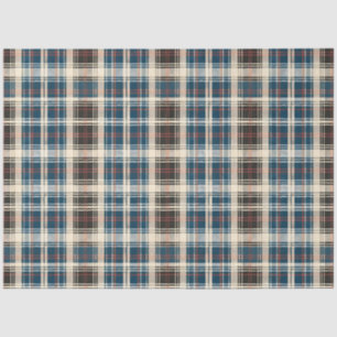 Papier Mousseline Tartan Écossais Antique