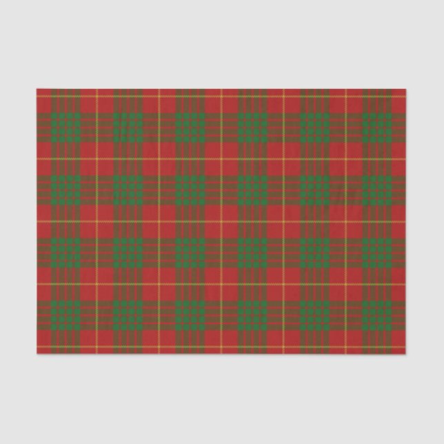 Papier Mousseline Tartan écossais de Cameron de clan de cadeaux (Recto)