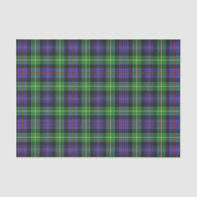 Papier Mousseline Tartan écossais de Farquharson de clan de cadeaux (Recto)