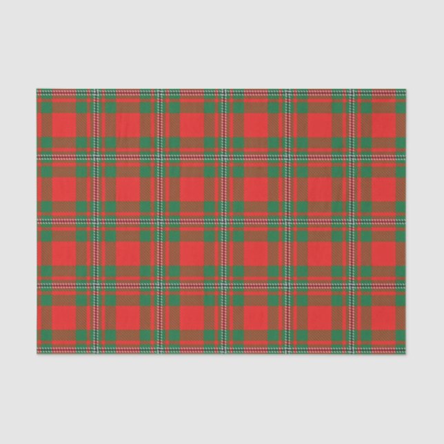 Papier Mousseline Tartan écossais de Gregor MacGregor de clan de (Recto)