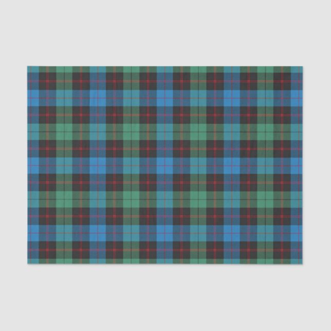Papier Mousseline Tartan écossais de Guthrie de clan de cadeaux (Recto)