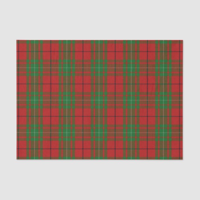 Papier Mousseline Tartan écossais de MacAulay de clan de cadeaux (Recto)