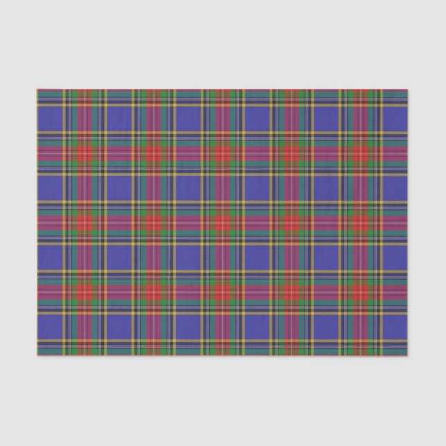 Papier Mousseline Tartan écossais de Macbeth de clan de cadeaux (Recto)