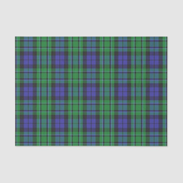 Papier Mousseline Tartan écossais de MacCallum de clan de cadeaux (Recto)