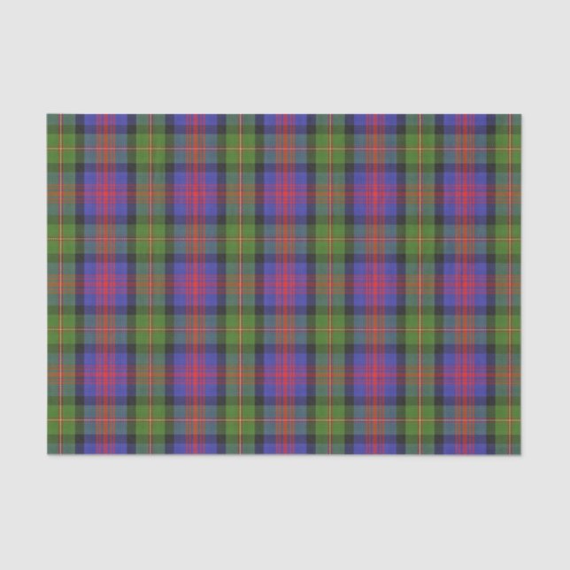 Papier Mousseline Tartan écossais de MacLennan de clan de cadeaux (Recto)
