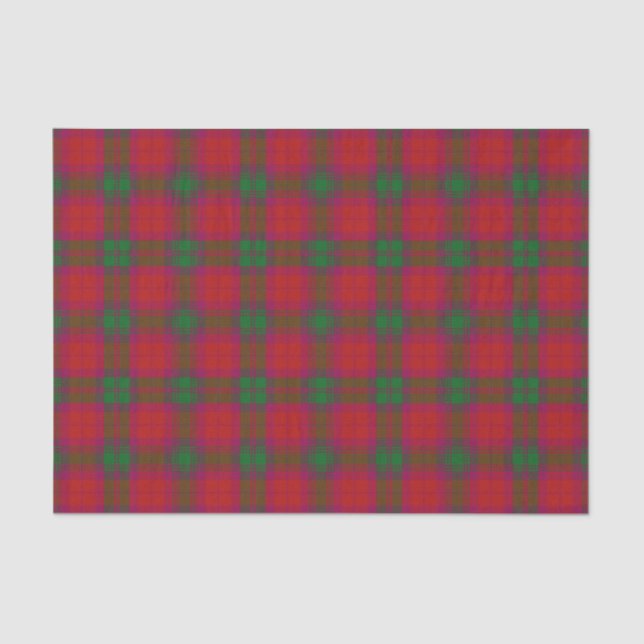 Papier Mousseline Tartan écossais de MacNab de clan de cadeaux (Recto)