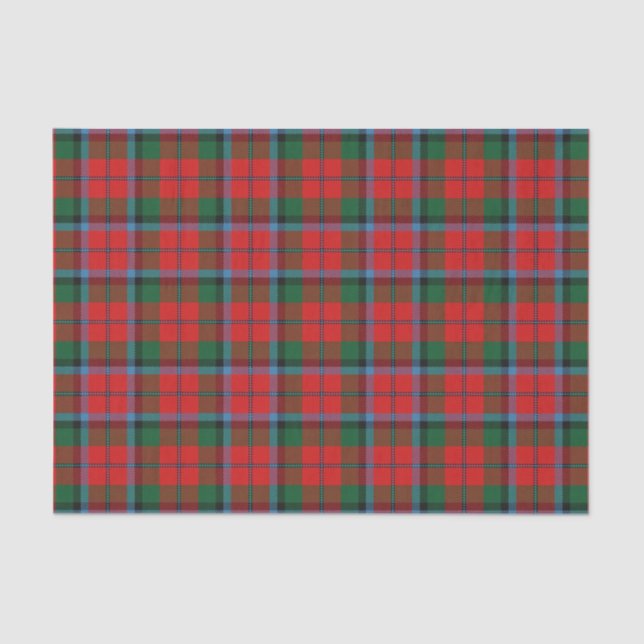 Papier Mousseline Tartan écossais de MacNaughton de clan de cadeaux (Recto)