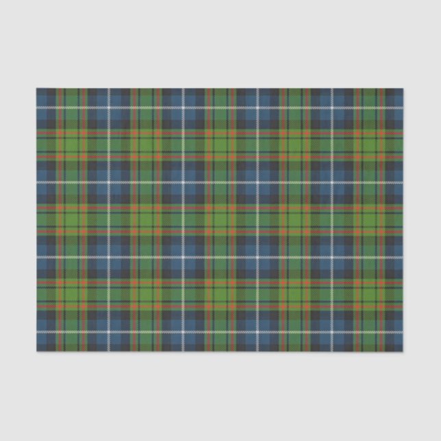 Papier Mousseline Tartan écossais de MacRae de clan de cadeaux (Recto)
