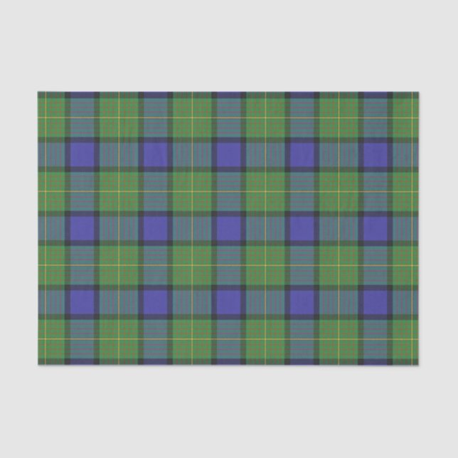 Papier Mousseline Tartan écossais de Muir de clan de cadeaux (Recto)