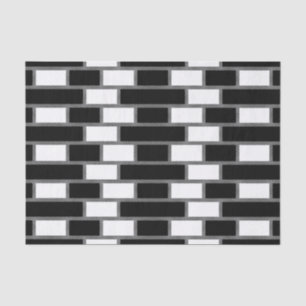 Papier Mousseline Tartan noir et blanc Sillitoe À damiers Motif